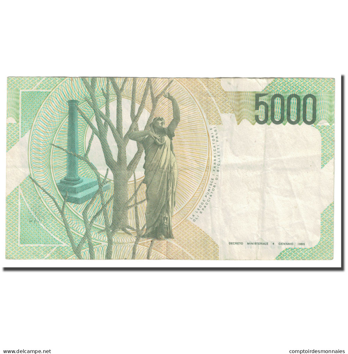 Billet, Italie, 5000 Lire, Undated (1985), 1985-01-04, KM:111c, TB - 5.000 Lire