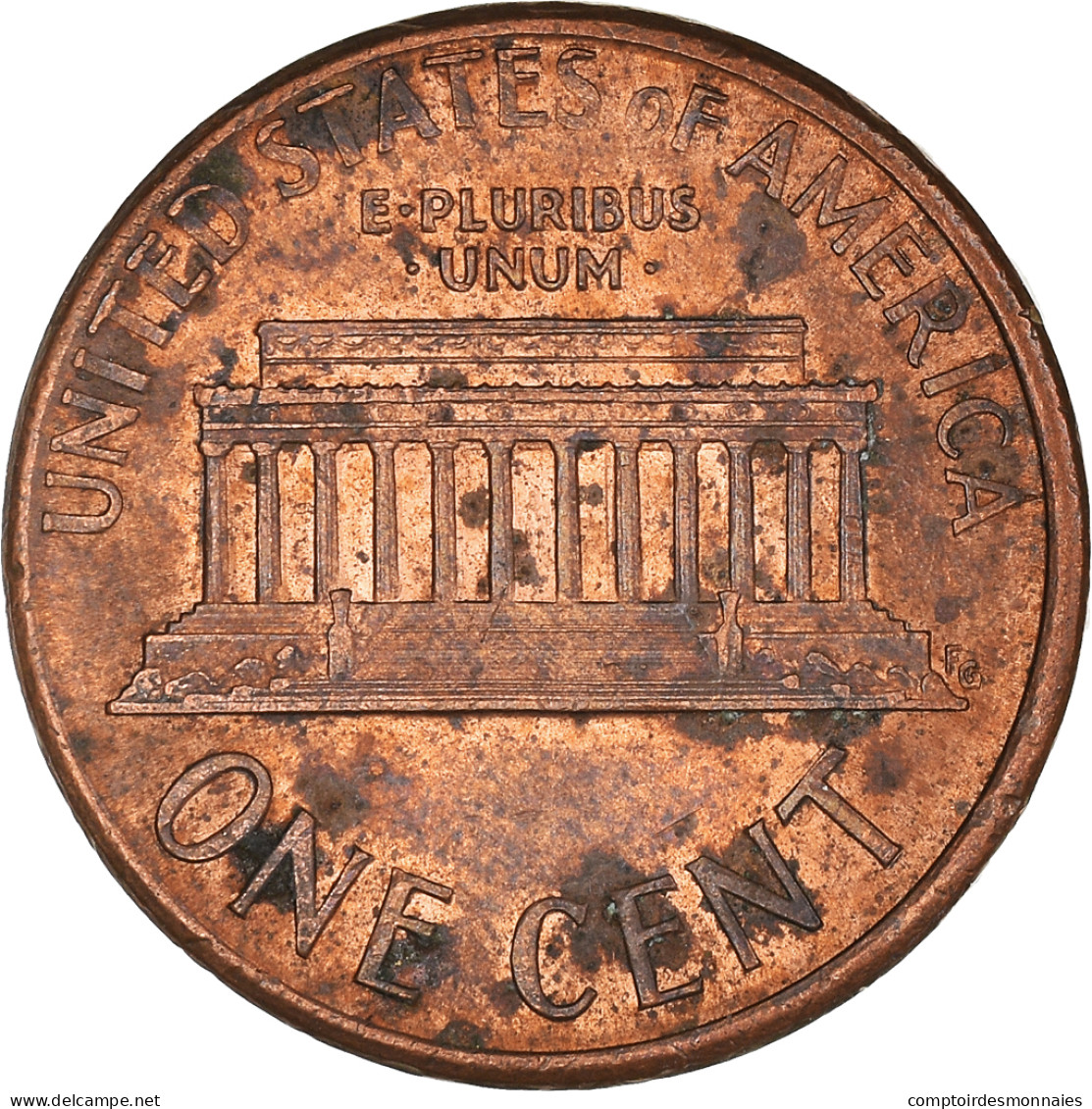 Monnaie, États-Unis, Lincoln Cent, Cent, 1991, U.S. Mint, Denver, TTB, Copper - 1959-…: Lincoln, Memorial Reverse
