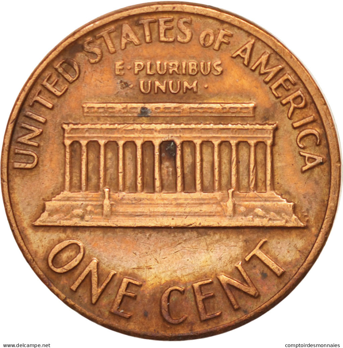 Monnaie, États-Unis, Lincoln Cent, Cent, 1970, U.S. Mint, Philadelphie, TTB+ - 1959-…: Lincoln, Memorial Reverse