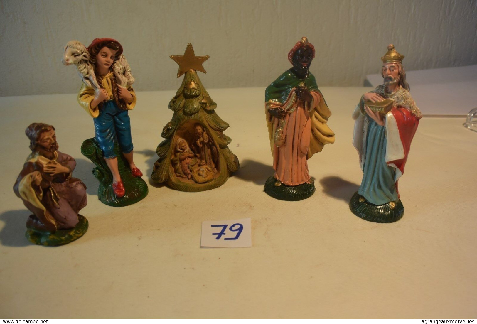 C79 5 Sujets De Crèche Old Christmas - Kerstkribben