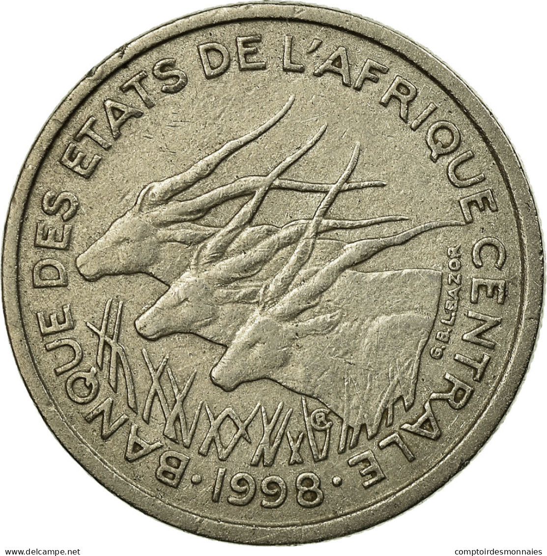 Monnaie, États De L'Afrique Centrale, 50 Francs, 1998, Paris, TTB, Nickel - Kameroen