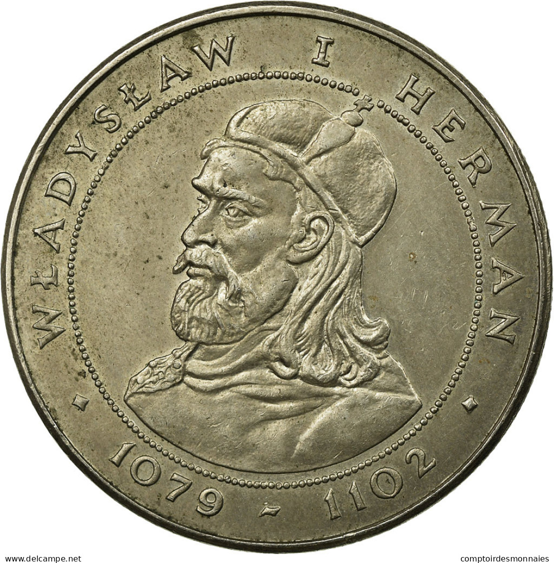 Monnaie, Pologne, Head Of King Wladyslaw I Herman, 50 Zlotych, 1981, Warsaw - Pologne