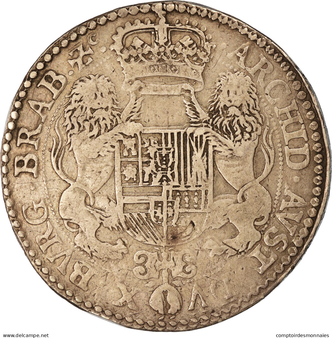 Monnaie, Pays-Bas Espagnols, BRABANT, 2 Ducaton, 1623, Anvers, TTB, Argent - Andere & Zonder Classificatie