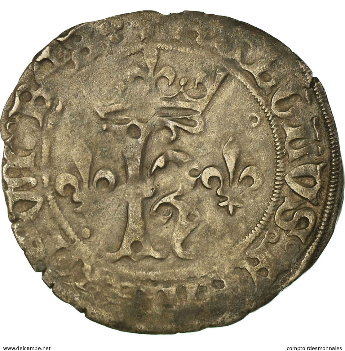 Monnaie, France, Charles VIII, Karolus Or Dizain, 1488, Lyon, TTB, Billon - 1483-1498 Karl VIII. Der Freundliche