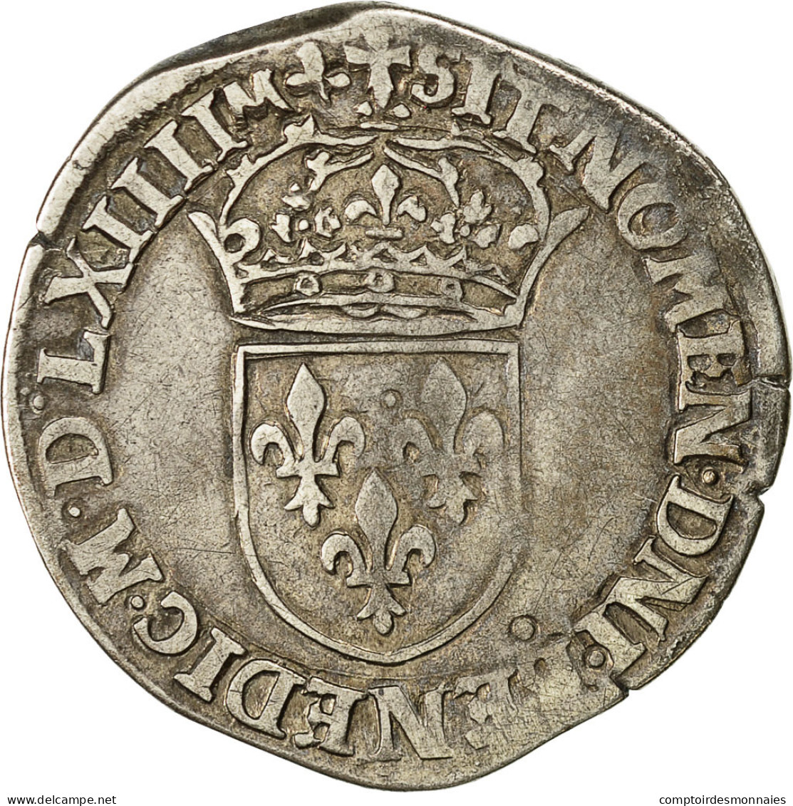 Monnaie, France, Charles IX, Teston, 1564, Lyon, TB+, Argent, Sombart:4618 - 1560-1574 Karel I