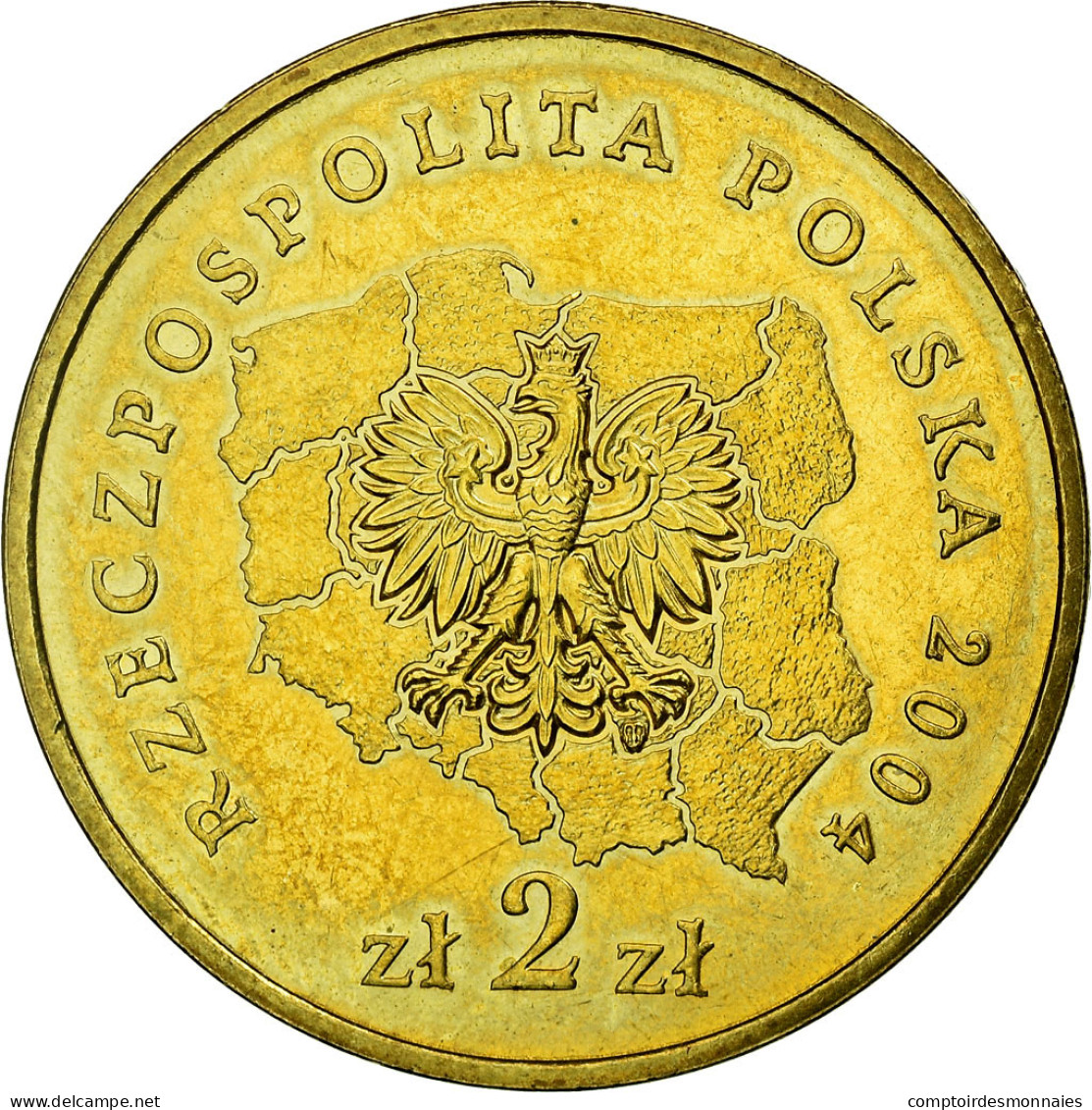 Monnaie, Pologne, WOJEWODZTWO - OPOLSKIE, 2 Zlote, 2004, Warsaw, SUP, Laiton - Pologne