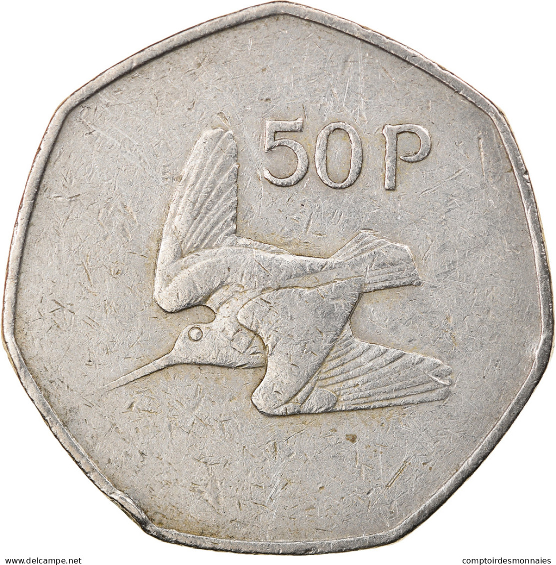 Monnaie, IRELAND REPUBLIC, 50 Pence, 1988, TB+, Copper-nickel, KM:24 - Ireland