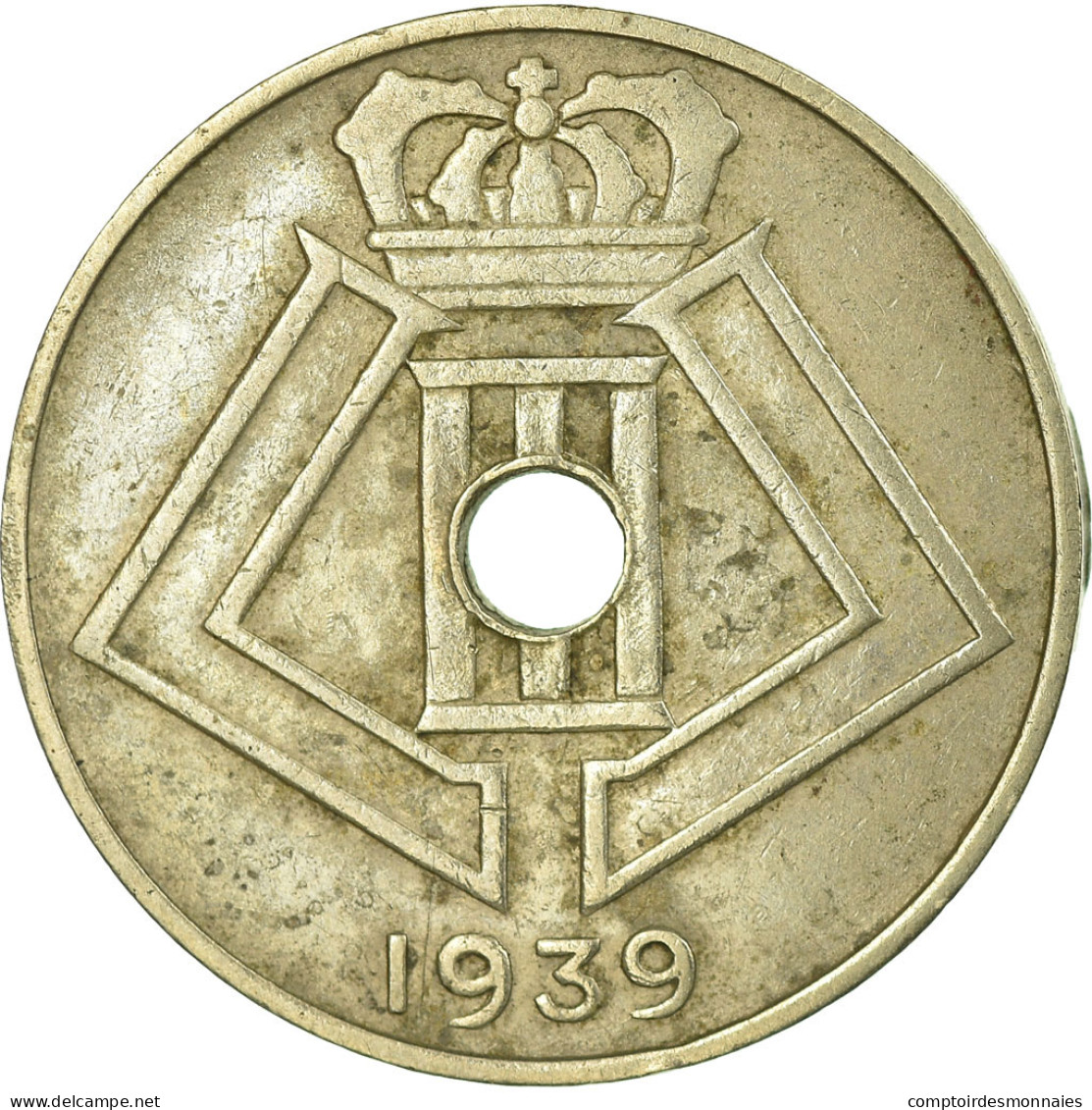 Monnaie, Belgique, 10 Centimes, 1939, TB+, Nickel-brass, KM:113.1 - 10 Cent