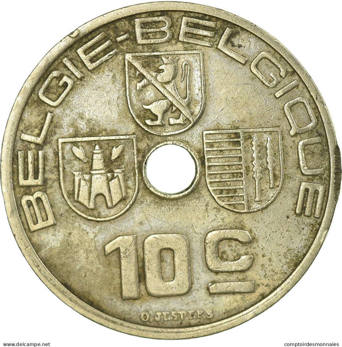 Monnaie, Belgique, 10 Centimes, 1939, TB+, Nickel-brass, KM:113.1 - 10 Centimos