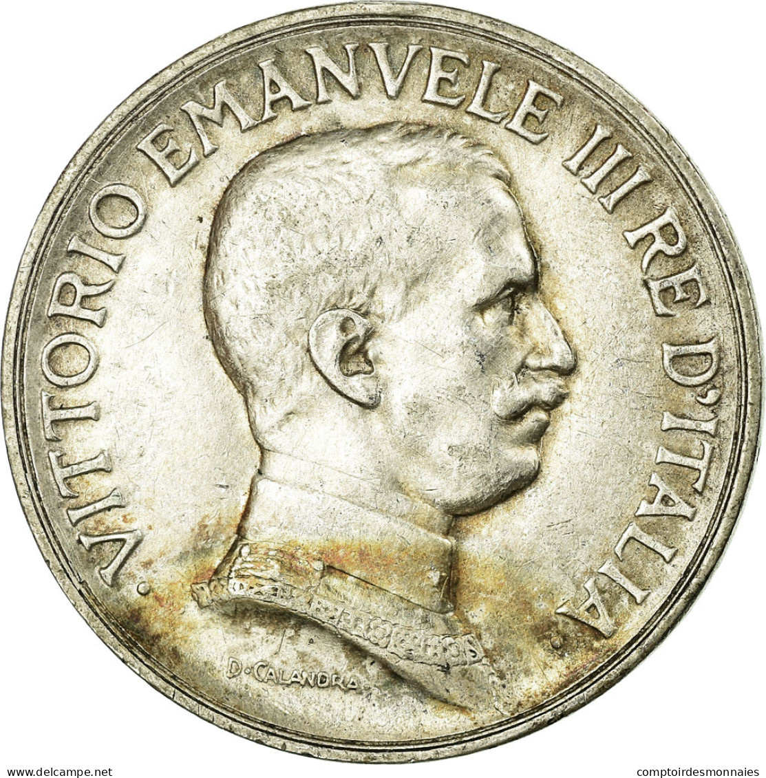 Monnaie, Italie, Vittorio Emanuele III, Lira, 1917, Rome, TTB+, Argent, KM:57 - 1900-1946 : Victor Emmanuel III & Umberto II