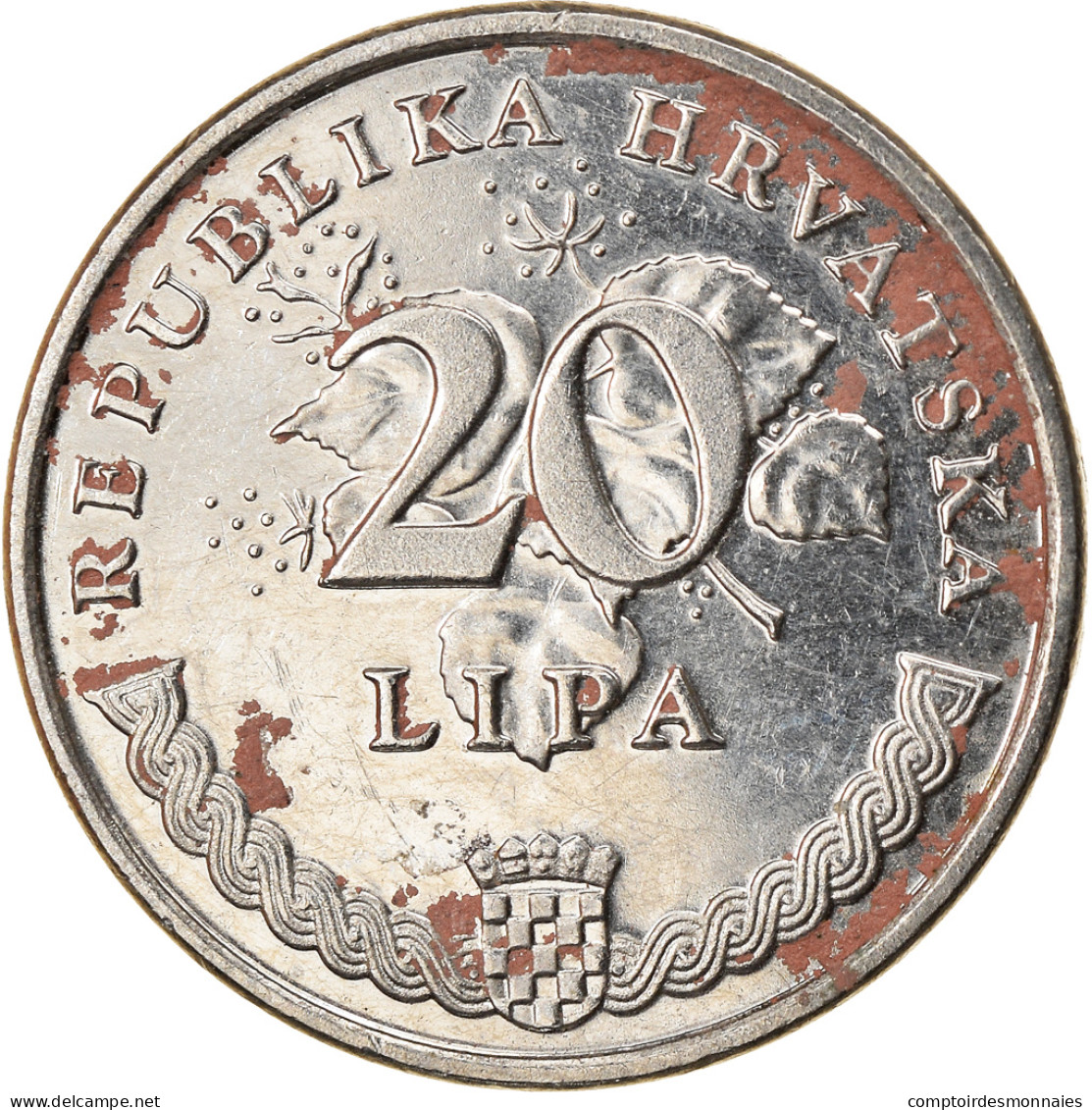 Monnaie, Croatie, 20 Lipa, 2003, TB+, Nickel Plated Steel, KM:7 - Croazia