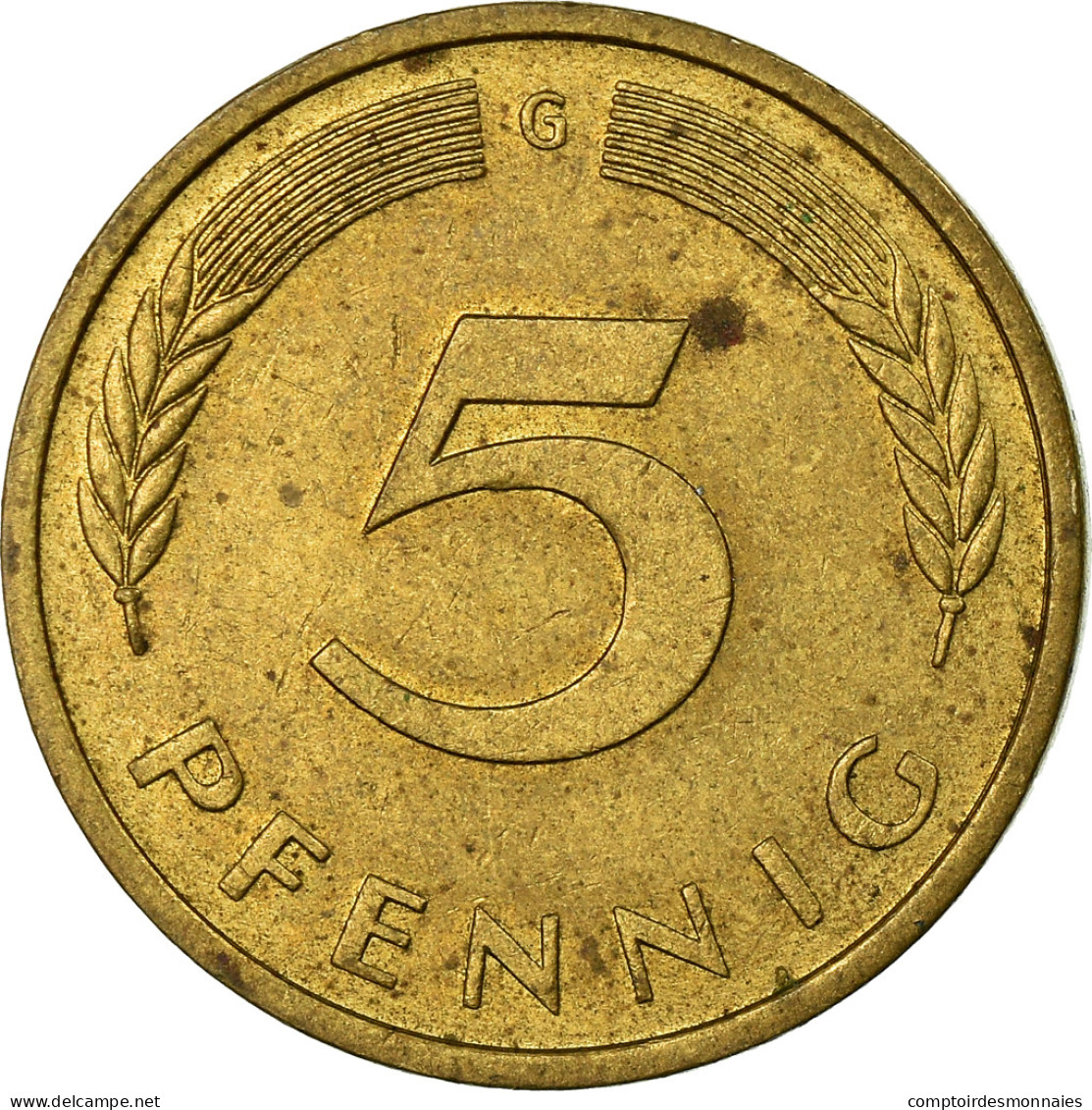 Monnaie, République Fédérale Allemande, 5 Pfennig, 1983, Karlsruhe, TTB - 5 Pfennig