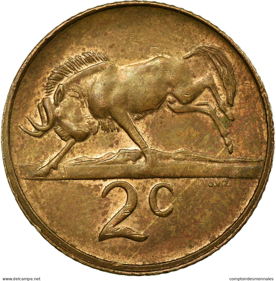 Monnaie, Afrique Du Sud, 2 Cents, 1981, TTB, Bronze, KM:83 - Afrique Du Sud