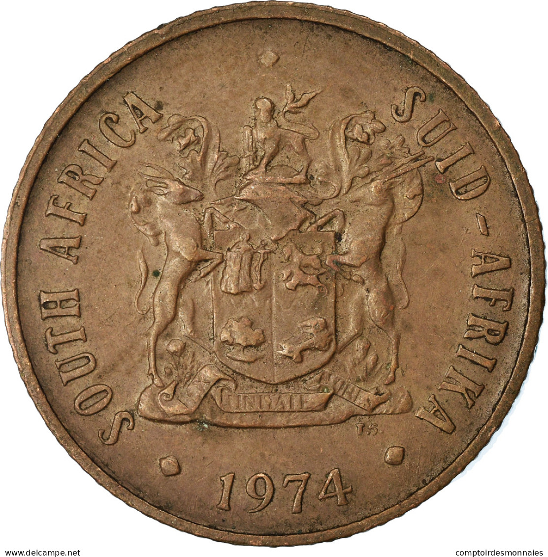 Monnaie, Afrique Du Sud, 2 Cents, 1974, TTB, Bronze, KM:83 - Afrique Du Sud