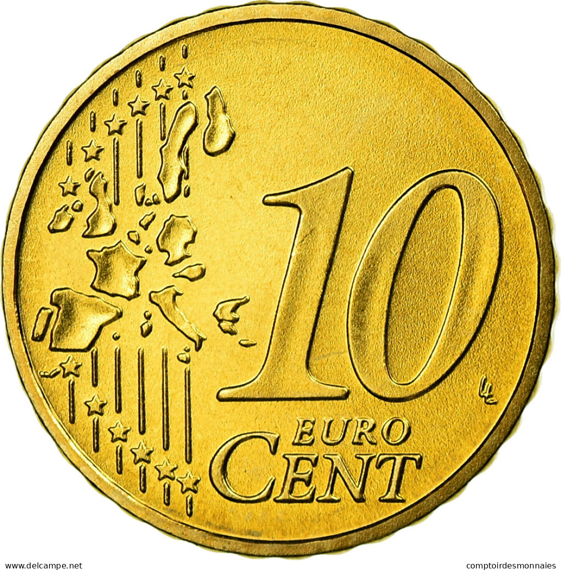 République Fédérale Allemande, 10 Euro Cent, 2003, FDC, Laiton, KM:210 - Germania