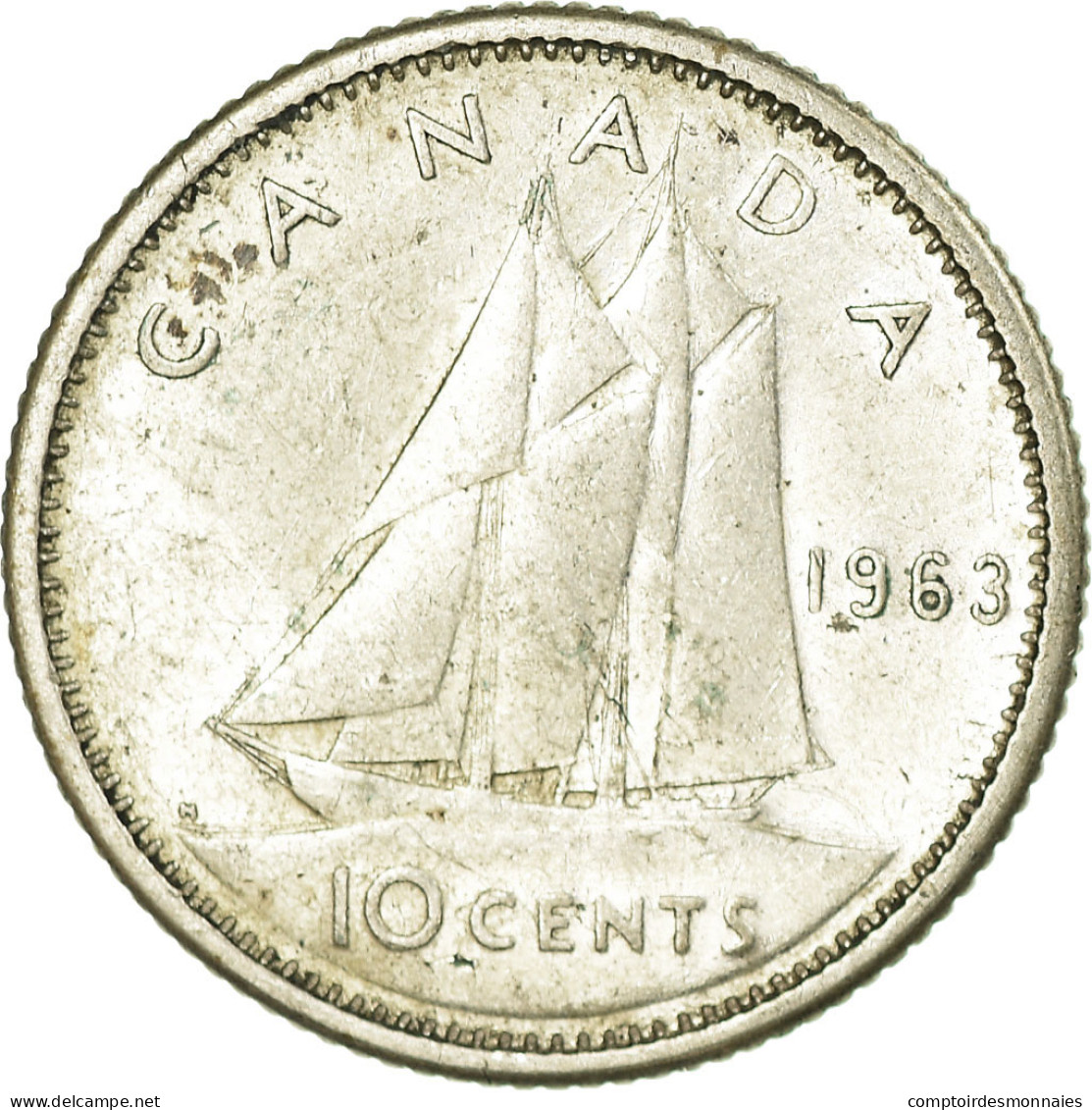 Monnaie, Canada, Elizabeth II, 10 Cents, 1963, Royal Canadian Mint, Ottawa, TB+ - Canada