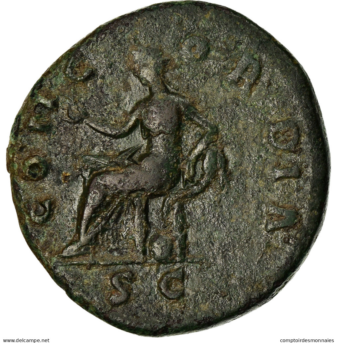 Monnaie, Faustina II, As, 147-152, Roma, TTB, Bronze, RIC:1086 - La Dinastia Antonina (96 / 192)