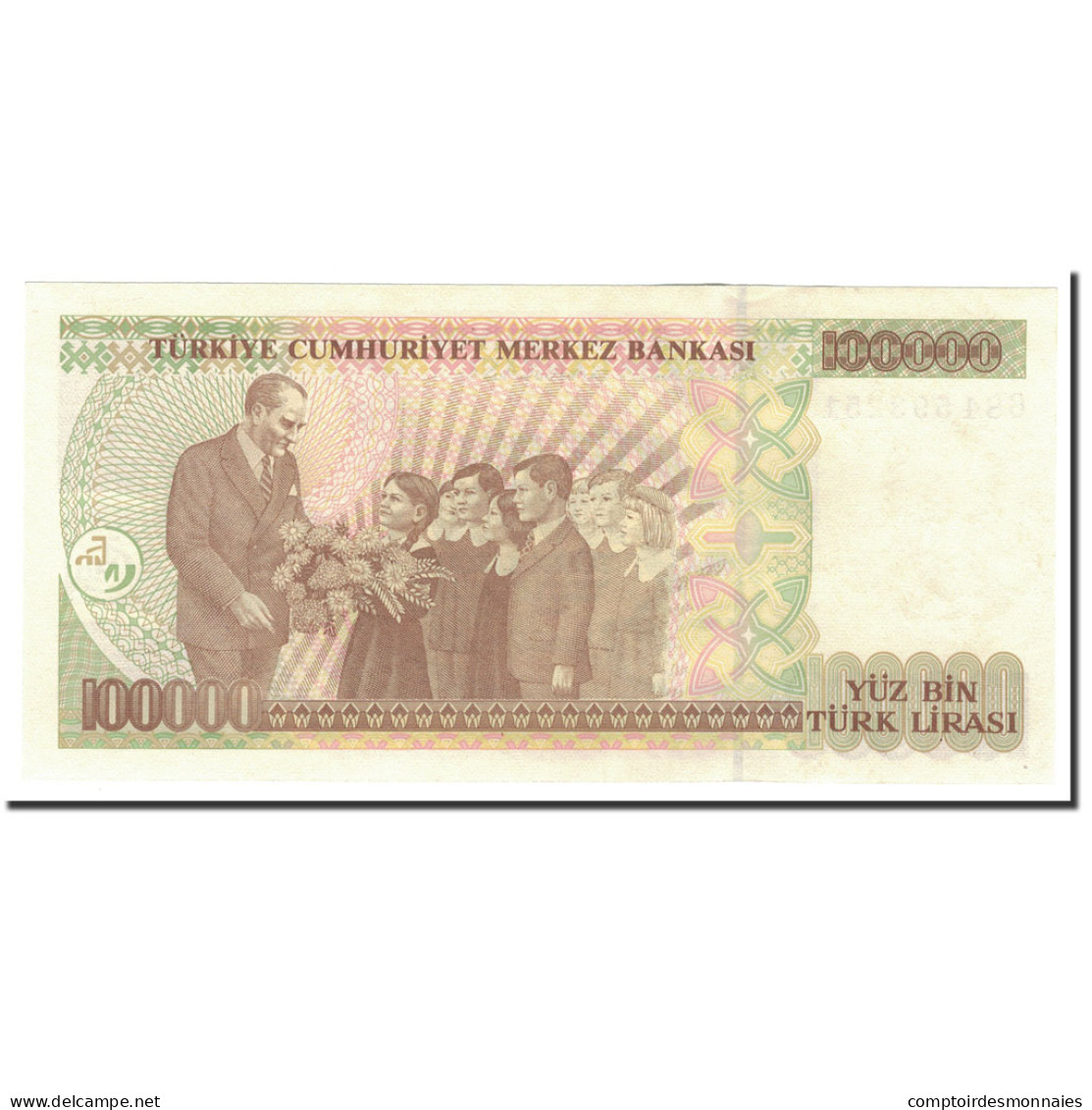 Billet, Turquie, 100,000 Lira, 1970, 1997, KM:206, SPL - Turkey