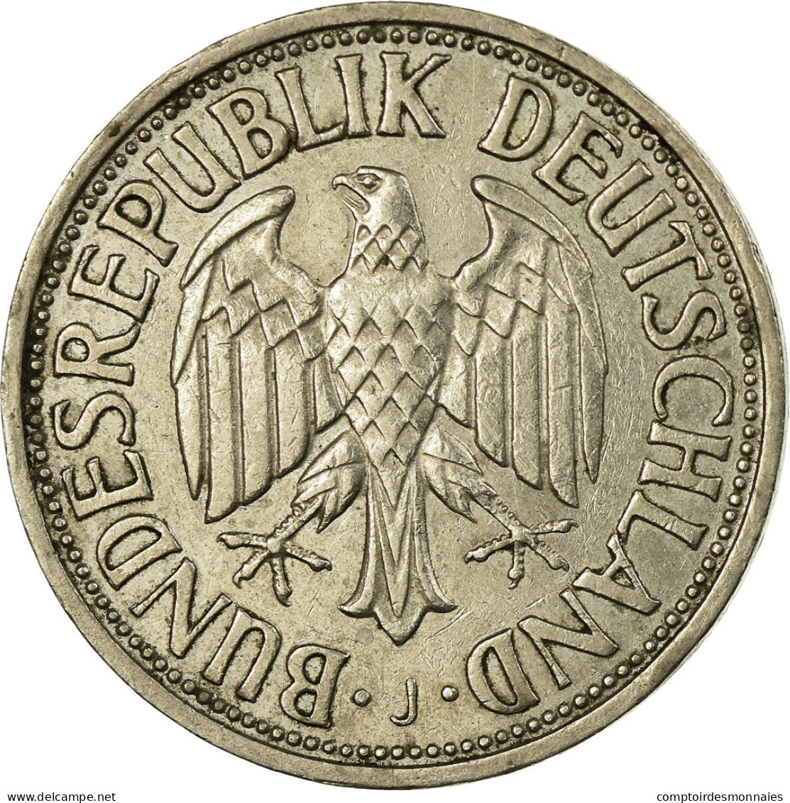 Monnaie, République Fédérale Allemande, Mark, 1957, Hambourg, TB+ - 1 Marco