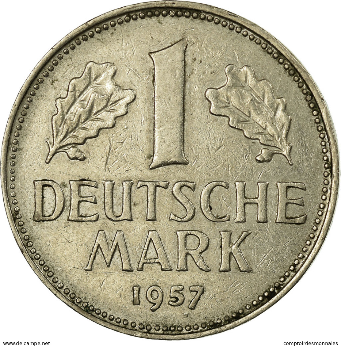 Monnaie, République Fédérale Allemande, Mark, 1957, Hambourg, TB+ - 1 Mark