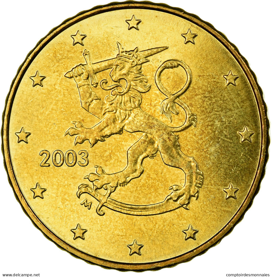 Finlande, 50 Euro Cent, 2003, SUP, Laiton, KM:103 - Finnland