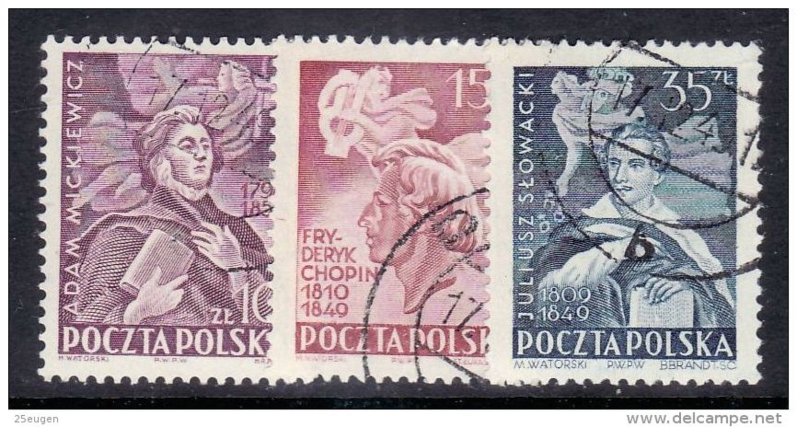 POLAND 1949  MICHEL NO: 536-8   USED - Used Stamps