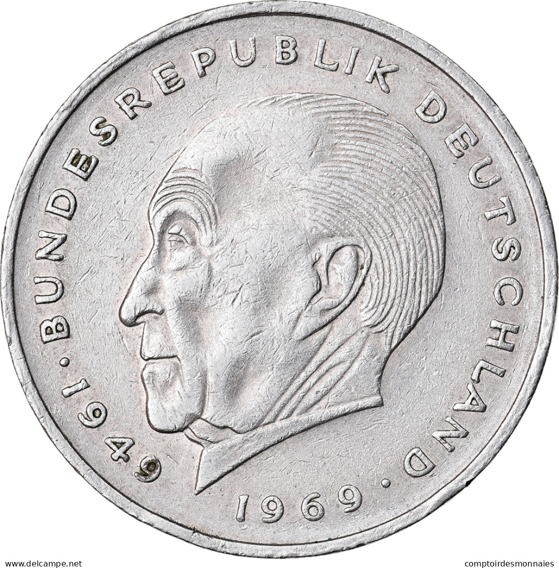 Monnaie, République Fédérale Allemande, 2 Mark, 1970, Stuttgart, TTB - 2 Marcos