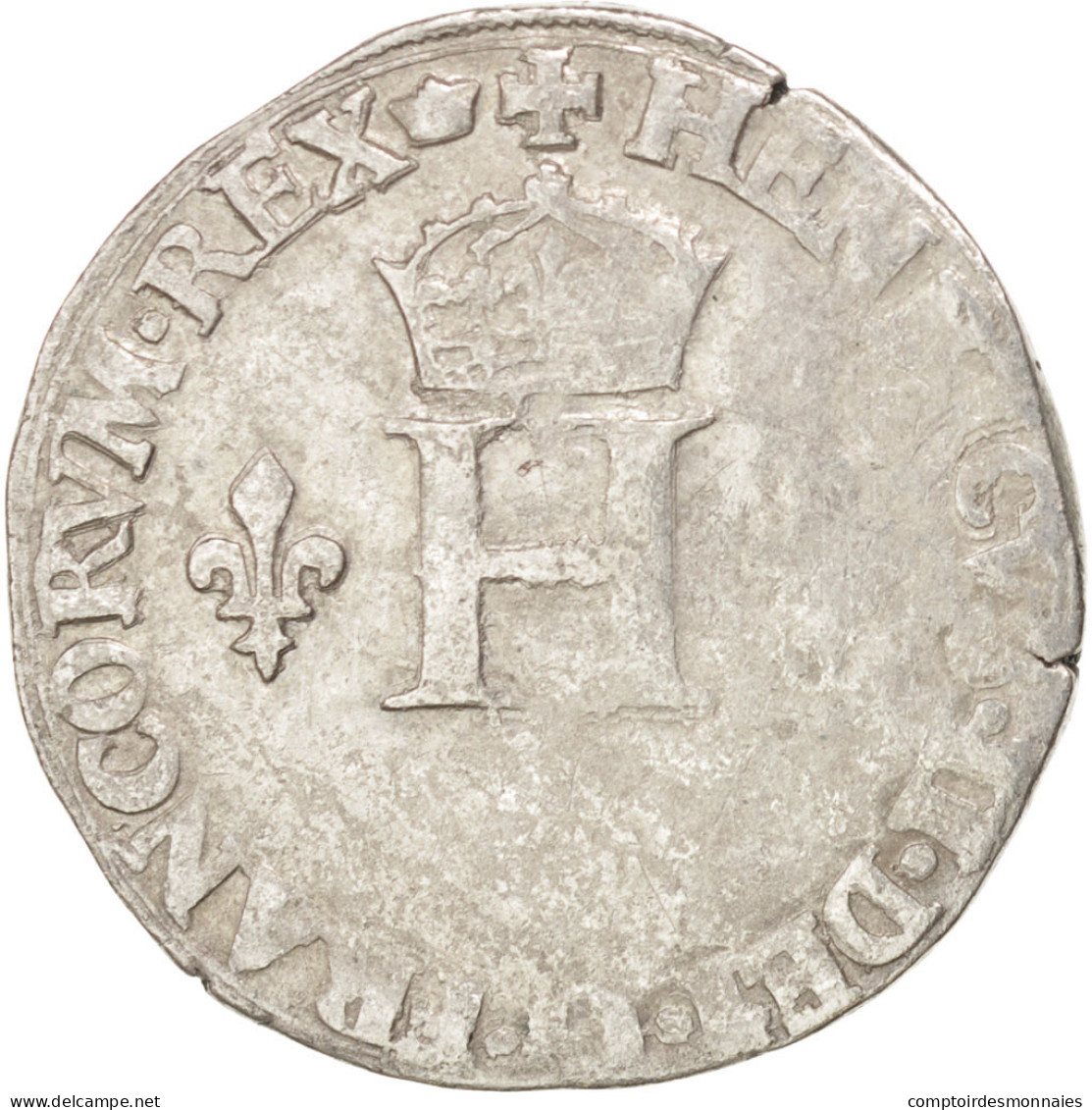 Monnaie, France, Gros De Nesle, 1550, Paris, TB, Argent, Sombart:4456 - 1547-1559 Henry II