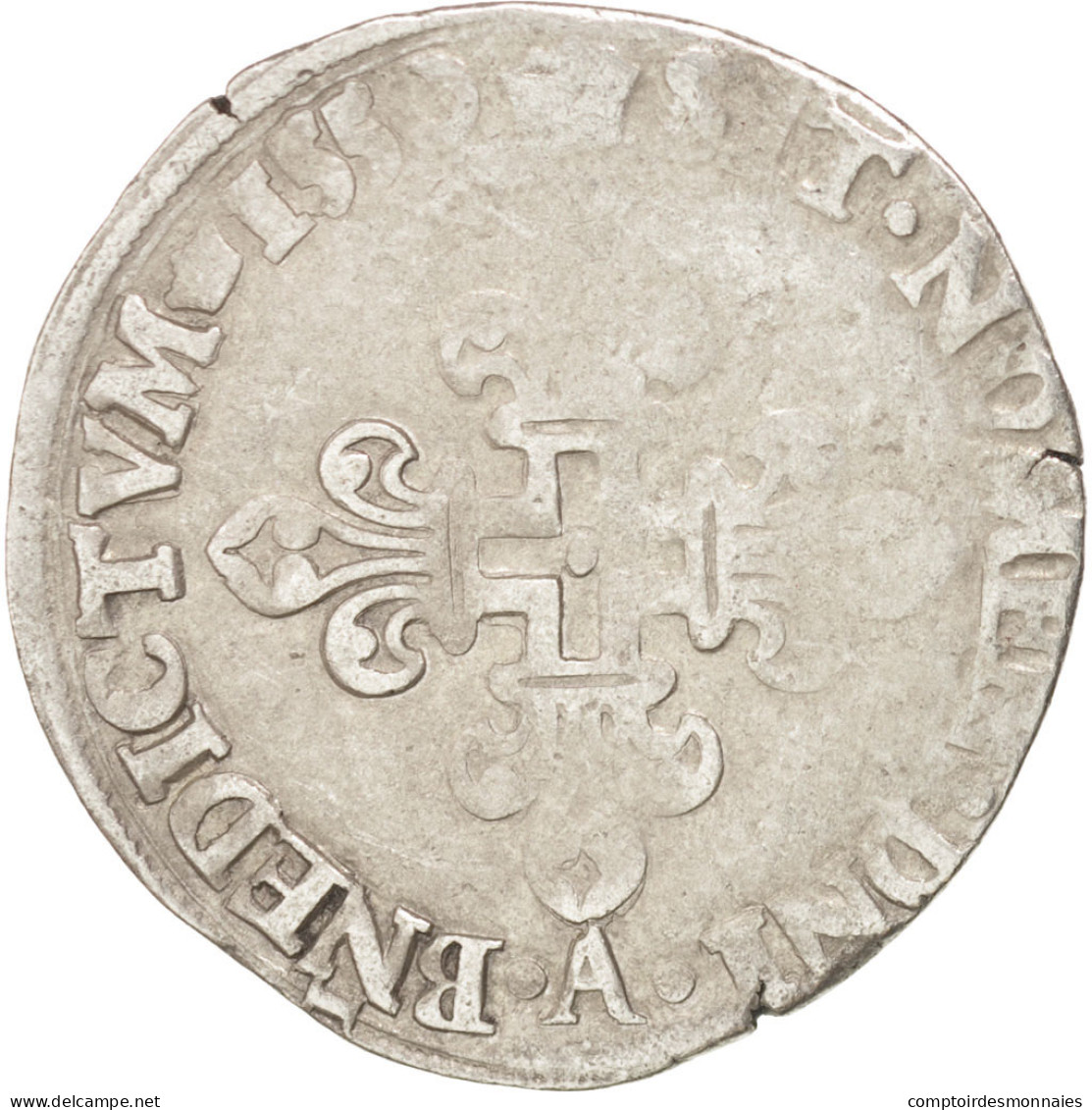 Monnaie, France, Gros De Nesle, 1550, Paris, TB, Argent, Sombart:4456 - 1547-1559 Henry II