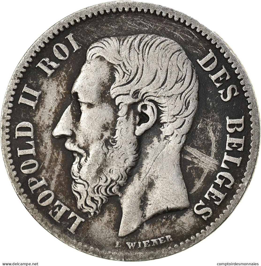 Monnaie, Belgique, Leopold II, 50 Centimes, 1866, TTB, Argent, KM:26 - 50 Cents