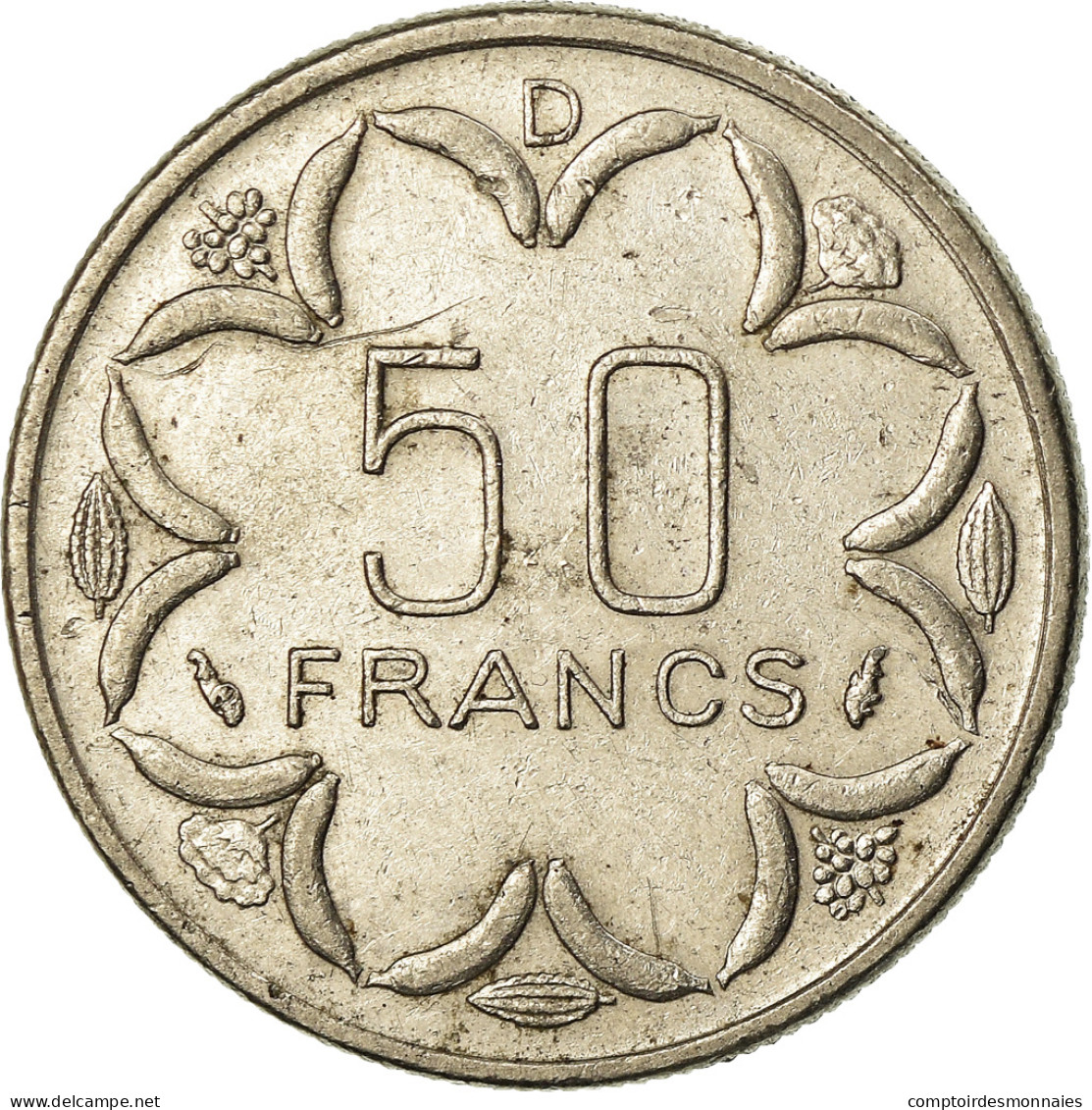 Monnaie, États De L'Afrique Centrale, 50 Francs, 1984, Paris, TTB, Nickel - Repubblica Centroafricana