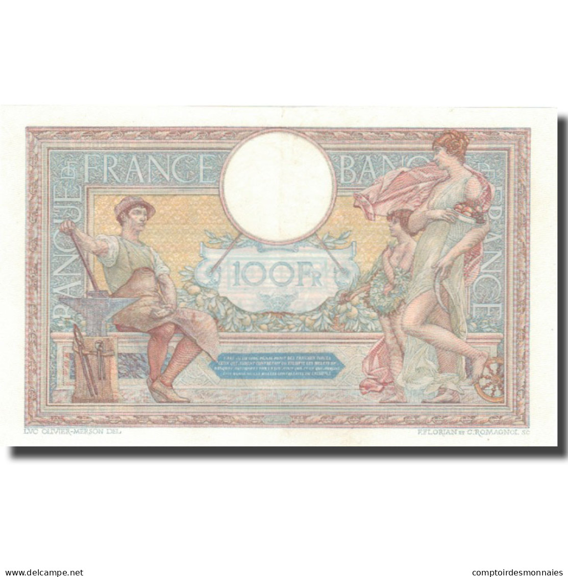 France, 100 Francs, Luc Olivier Merson, 1932, 1932-12-29, SPL, Fayette:24.11 - 100 F 1908-1939 ''Luc Olivier Merson''