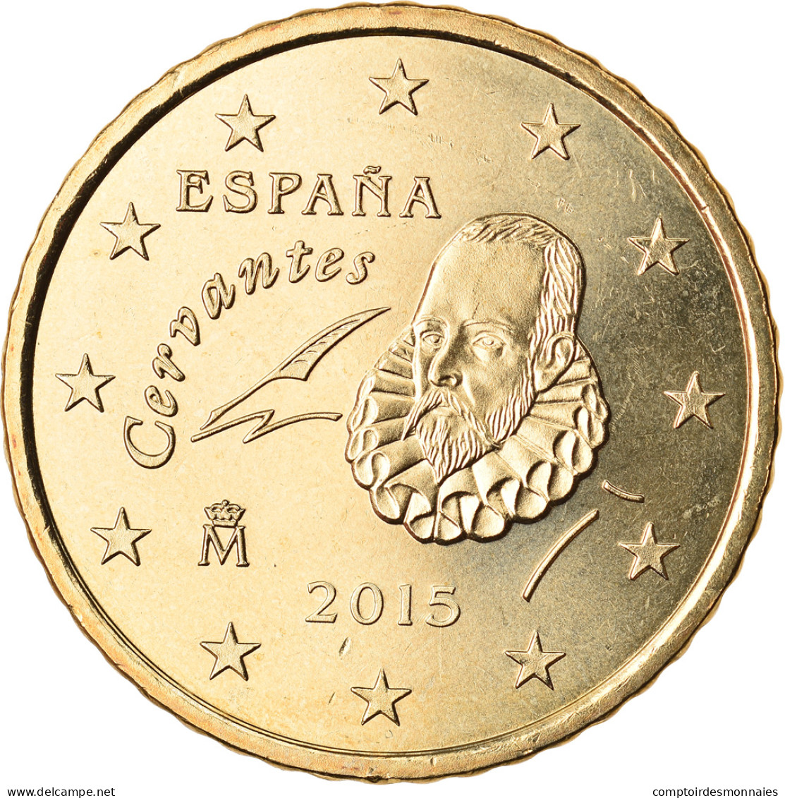Espagne, 50 Euro Cent, 2015, SPL, Laiton - Spanje