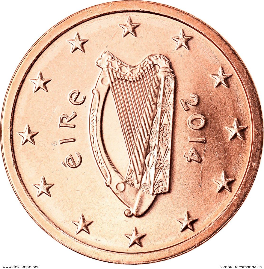 IRELAND REPUBLIC, 2 Euro Cent, 2014, Sandyford, SPL, Copper Plated Steel, KM:New - Irland