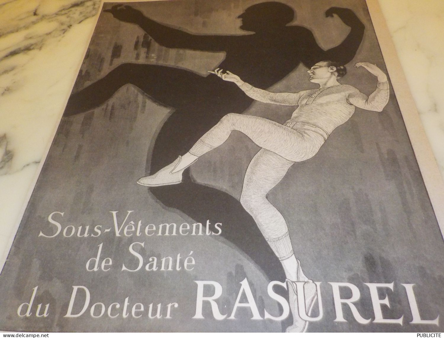 ANCIENNE  PUBLICITE SOUS VETEMENT DU DOCTEUR RASUREL 1920 - Pubblicitari