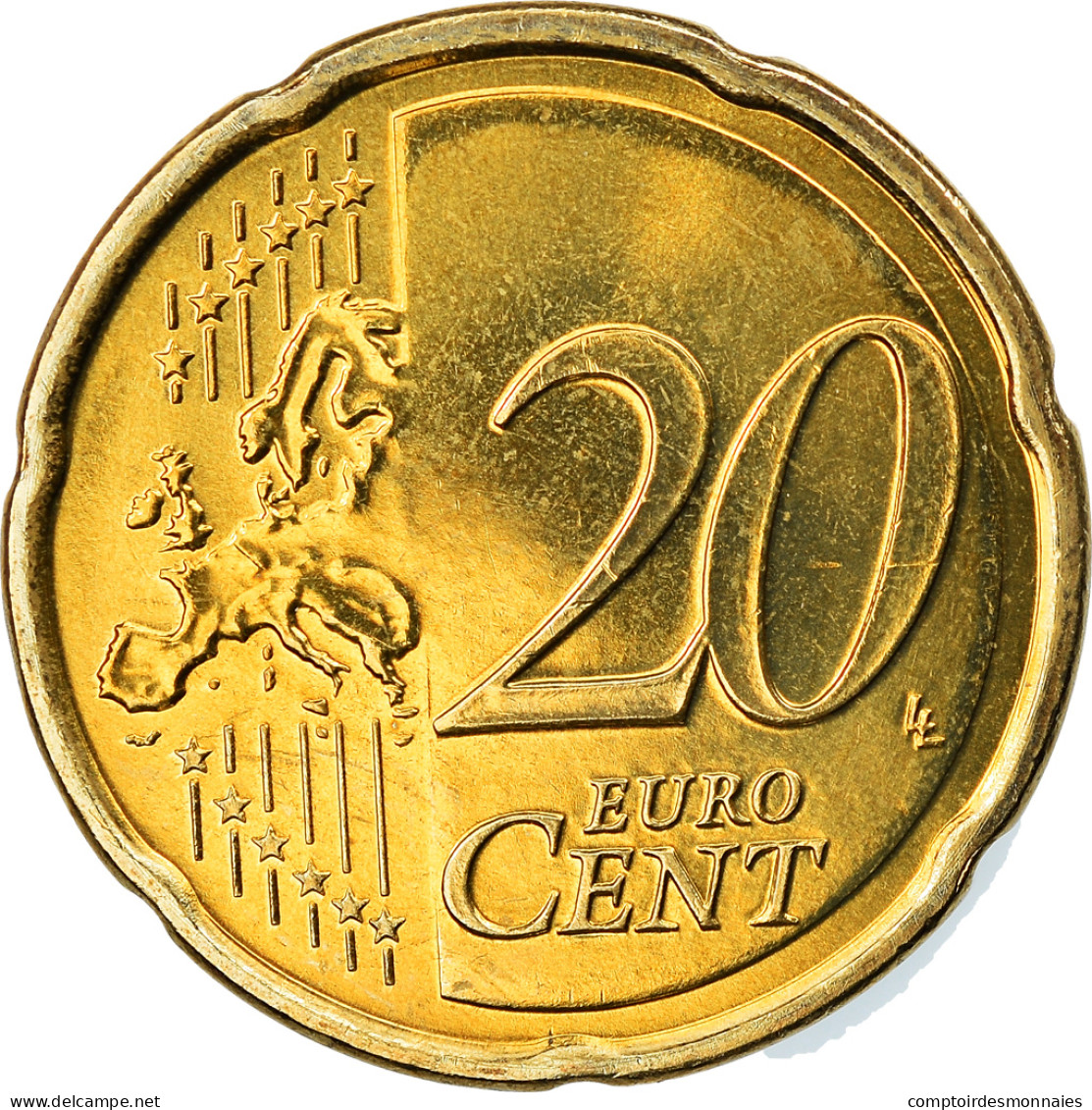 Chypre, 20 Euro Cent, 2014, SPL, Laiton, KM:New - Chipre