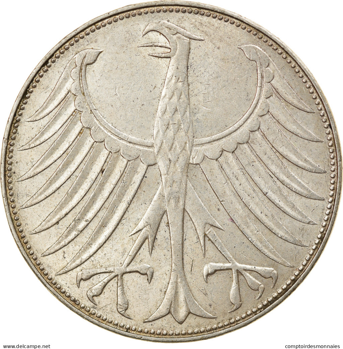 Monnaie, République Fédérale Allemande, 5 Mark, 1971, Karlsruhe, TTB, Argent - 5 Marchi