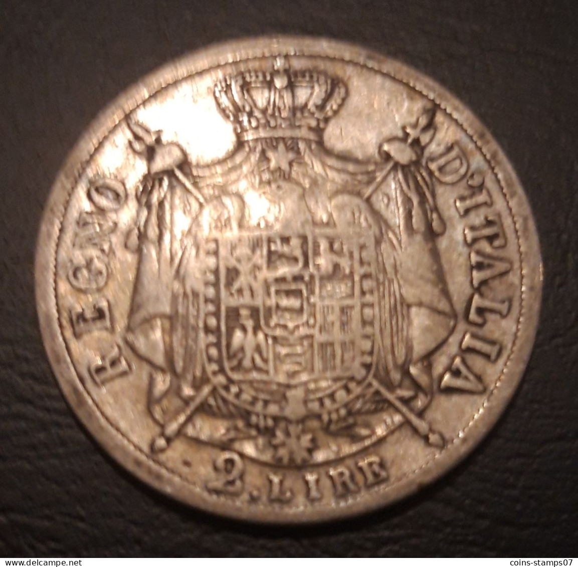 Italie - 2 Lires Napoléon 1813 M - Argent - Napoléonniennes