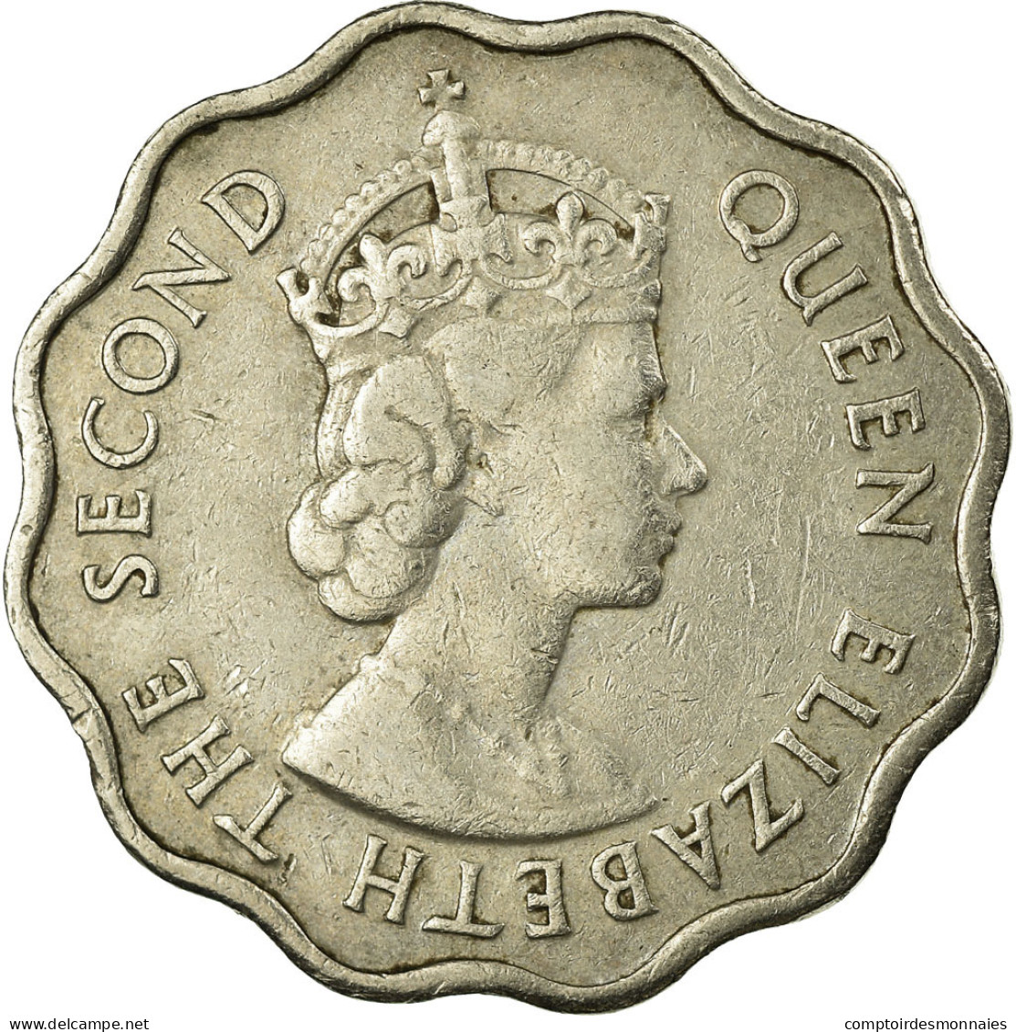 Monnaie, Mauritius, Elizabeth II, 10 Cents, 1971, TB+, Copper-nickel, KM:33 - Mauritius