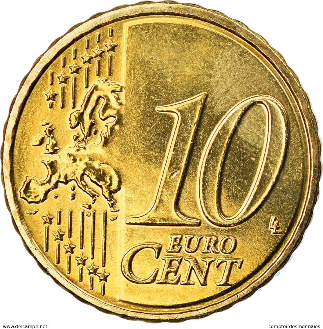 Chypre, 10 Euro Cent, 2014, SPL, Laiton, KM:New - Cipro