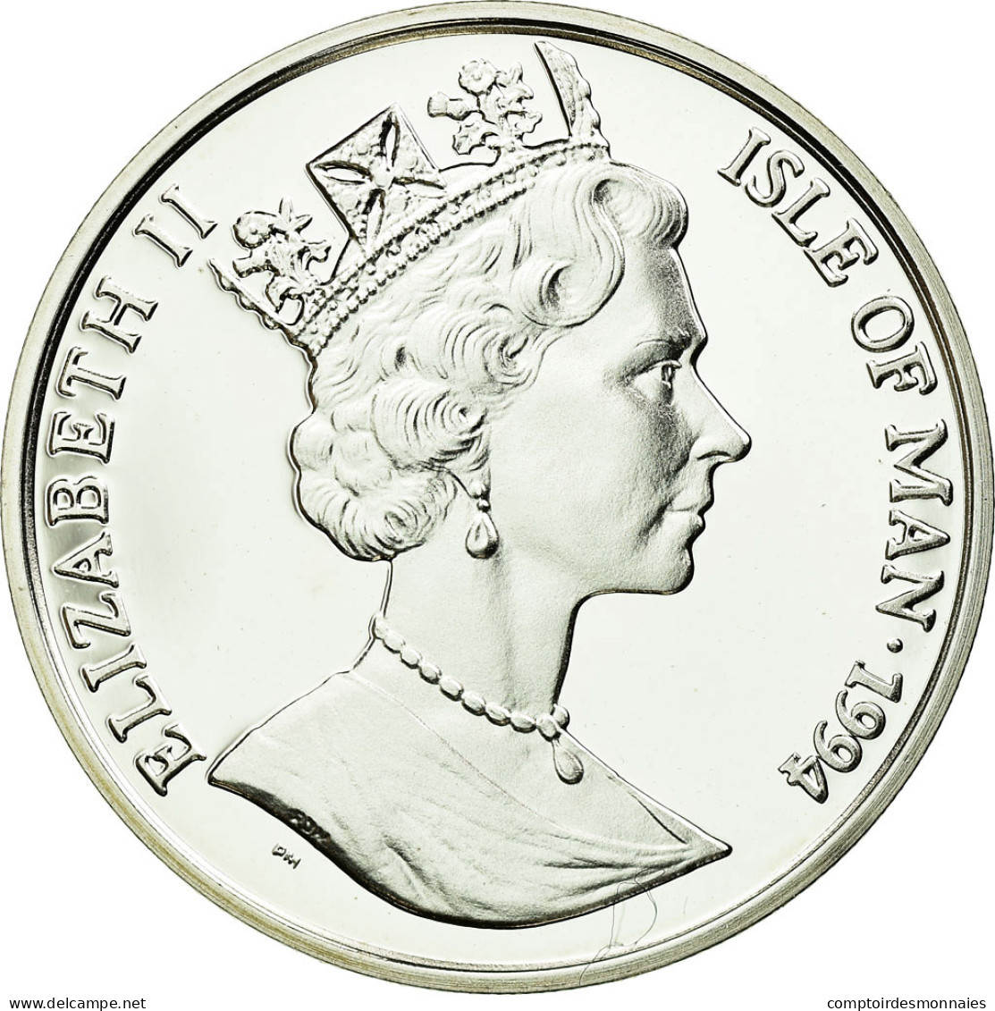 Monnaie, Isle Of Man, Elizabeth II, 15 Ecus, 1994, Pobjoy Mint, FDC, Argent - Île De  Man