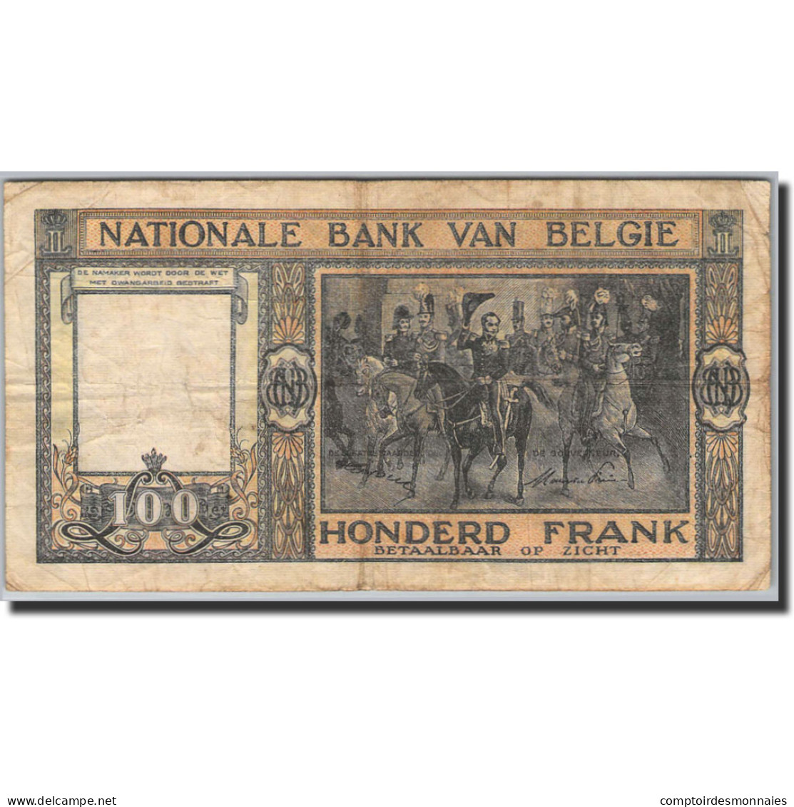 Billet, Belgique, 100 Francs, 1945-1950, 1948-03-20, KM:126, TTB - 100 Frank