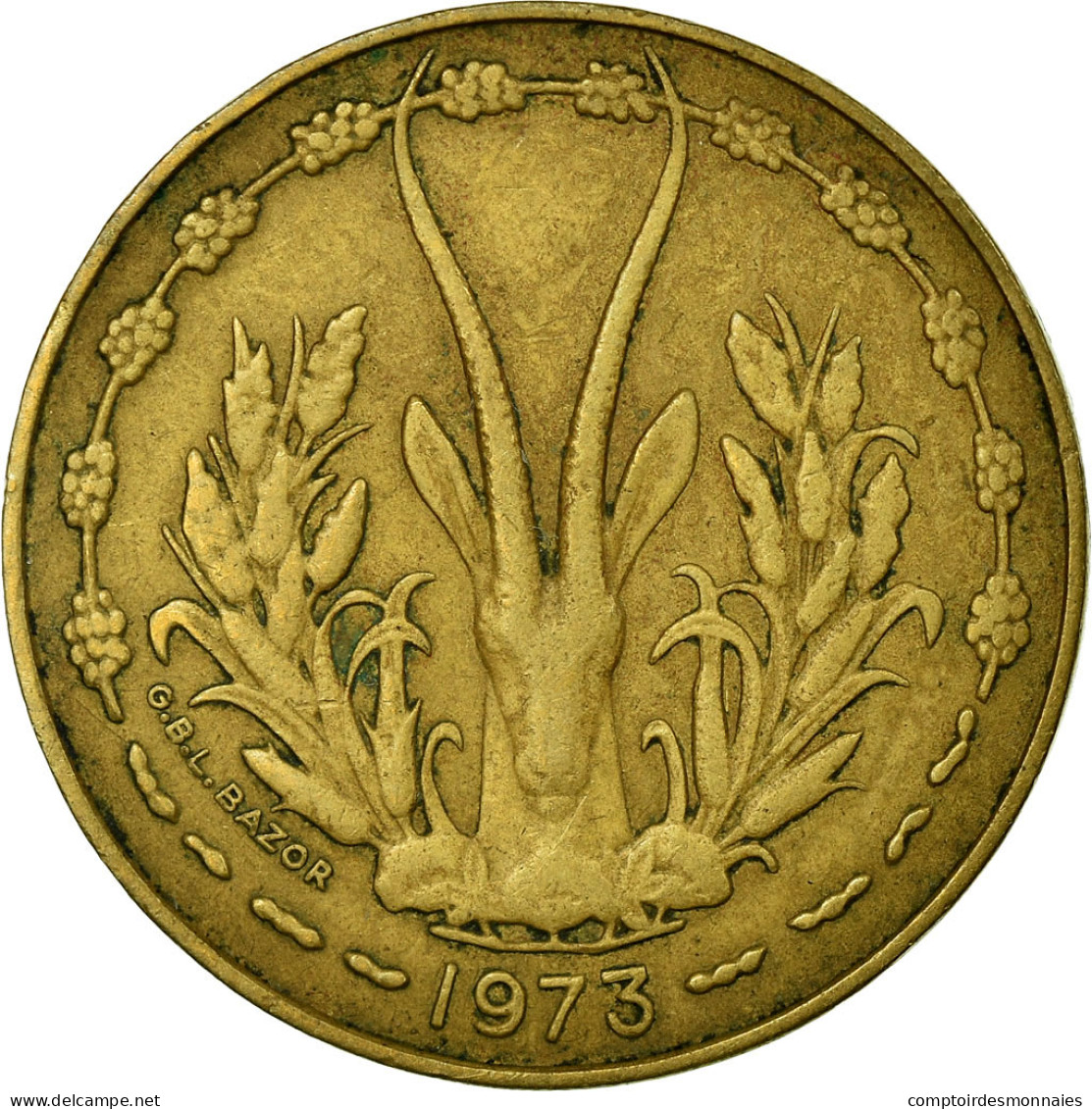 Monnaie, West African States, 10 Francs, 1973, Paris, TTB - Ivory Coast