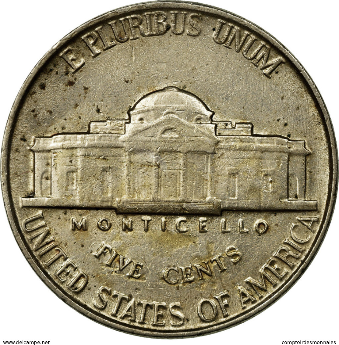 Monnaie, États-Unis, Jefferson Nickel, 5 Cents, 1946, U.S. Mint, Philadelphie - 1938-…: Jefferson