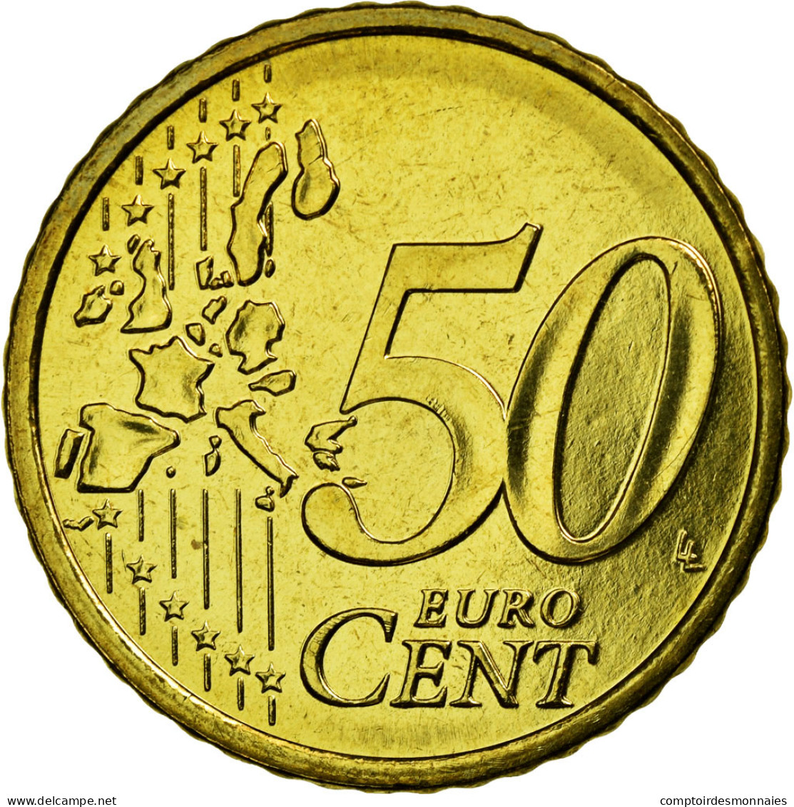 Finlande, 50 Euro Cent, 2000, SPL, Laiton, KM:103 - Finland