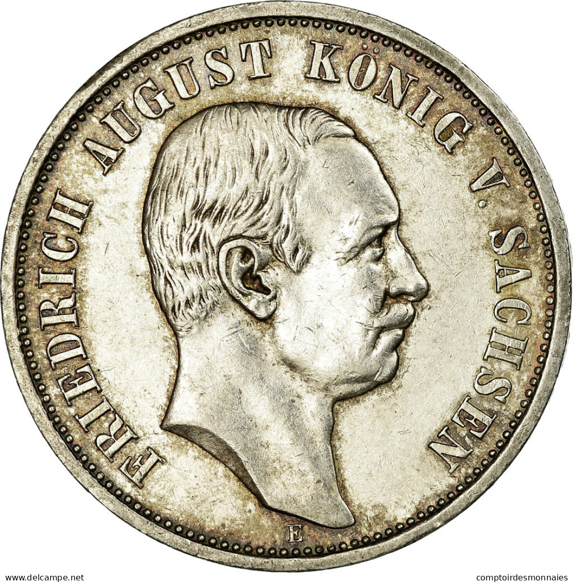 Monnaie, Etats Allemands, SAXONY-ALBERTINE, Friedrich August III, 3 Mark, 1913 - Taler & Doppeltaler