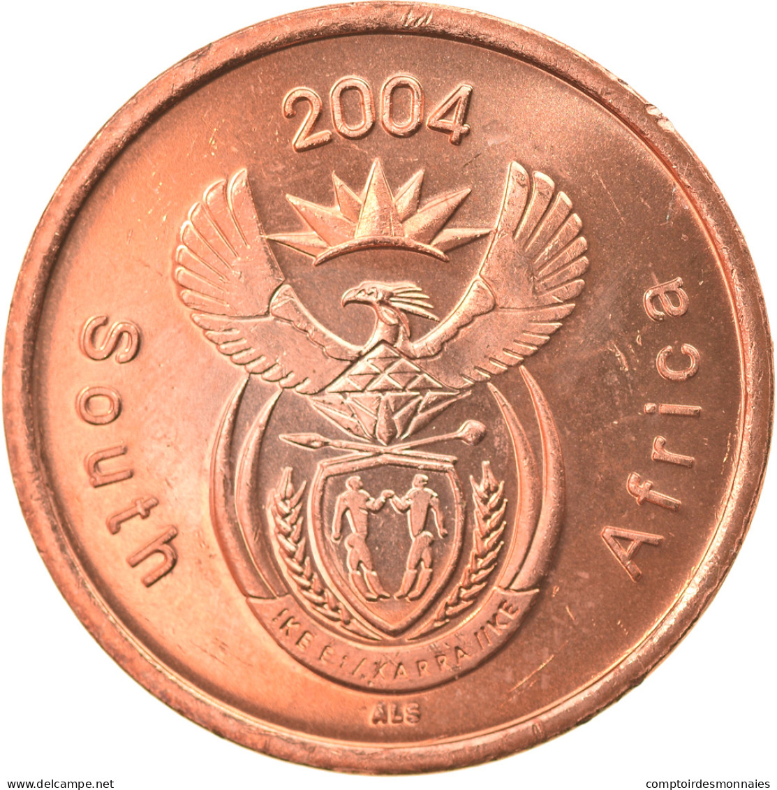 Monnaie, Afrique Du Sud, 5 Cents, 2004, TTB+, Copper Plated Steel, KM:325 - South Africa