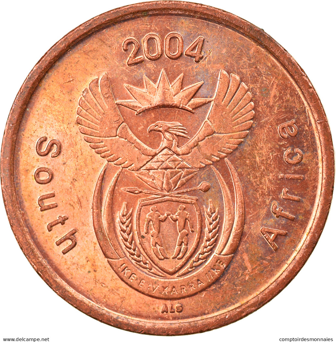 Monnaie, Afrique Du Sud, 5 Cents, 2004, TB+, Copper Plated Steel, KM:325 - South Africa
