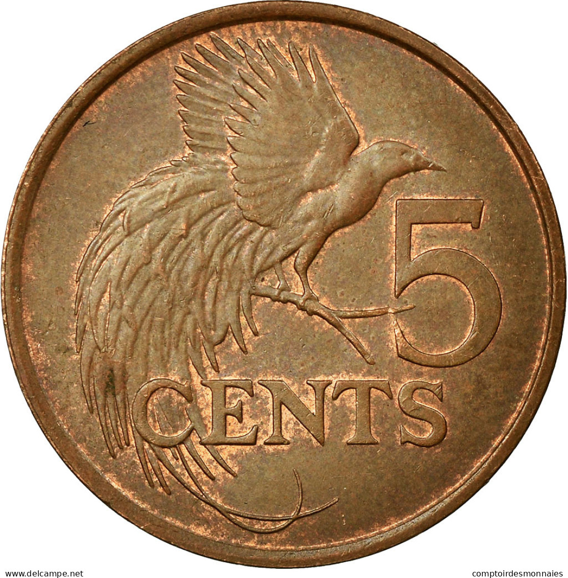 Monnaie, TRINIDAD & TOBAGO, 5 Cents, 1983, Franklin Mint, TTB, Bronze, KM:30 - Trinidad & Tobago