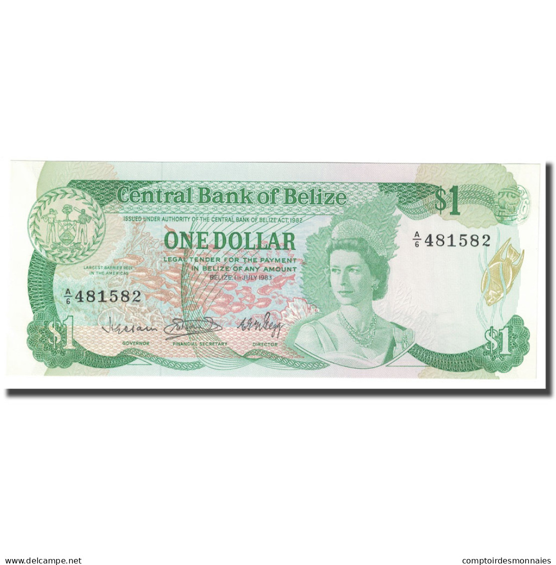 Billet, Belize, 1 Dollar, 1983, 1983-07-01, KM:43, NEUF - Belice